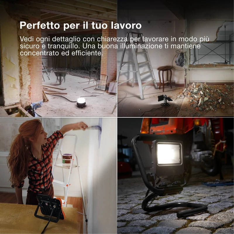 OSRAM Worklights faretto da cantiere LED mobile S-Stand 50W / 4000K