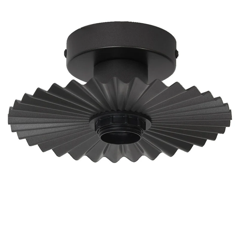 OSRAM DECOR Plisse Plafoniera da soffitto E27 Grigio scuro