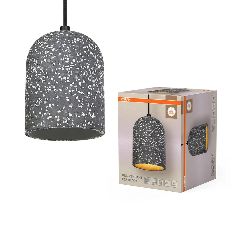 OSRAM DECOR Lampada a sospensione Pill 1xE27 Nero