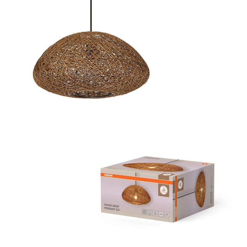 OSRAM DECOR Lampada a sospensione Paper Drop 1xE27 Beige