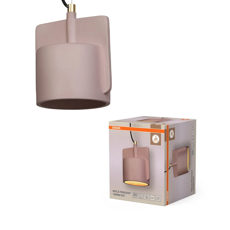 OSRAM DECOR Lampada a sospensione Mold 190MM 1xE27 Rosa