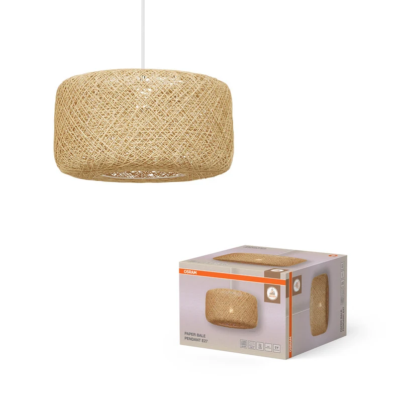 OSRAM DECOR Lampada a sospensione in carta Bale 1xE27 Beige