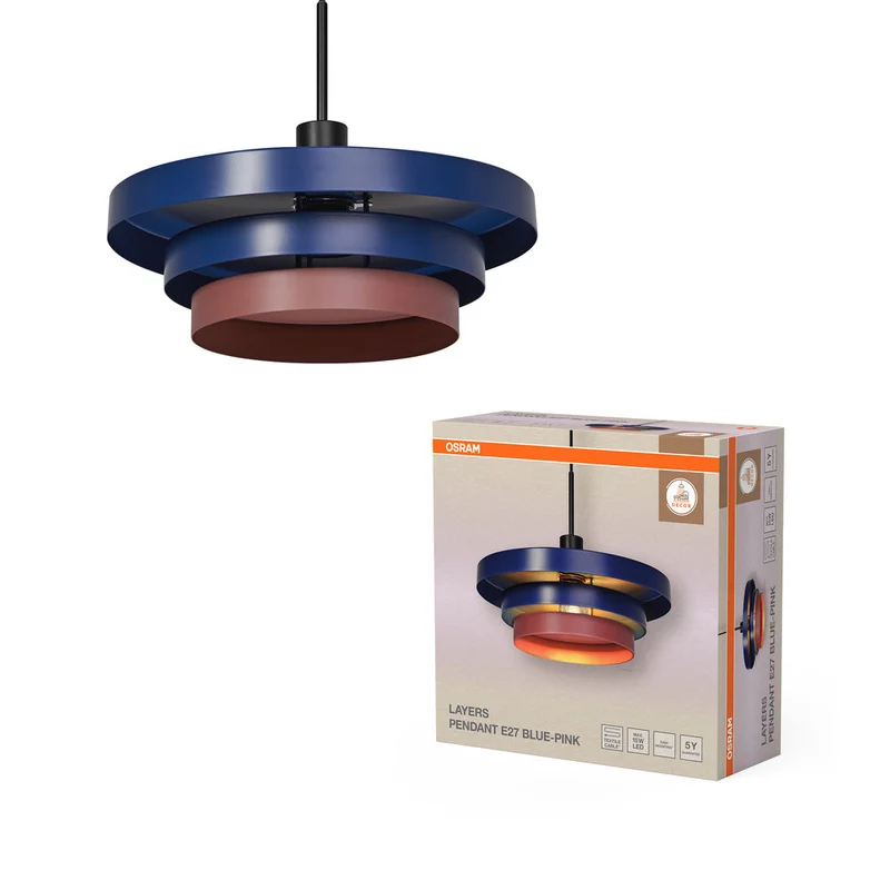 OSRAM DECOR Lampada a sospensione Layers Blu, E27