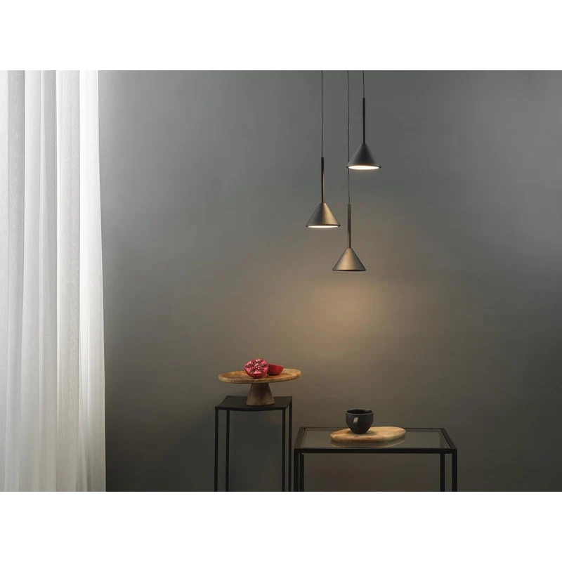 OSRAM DECOR Fuji 3X Lampadario a sospensione PL 13W 930 Nero