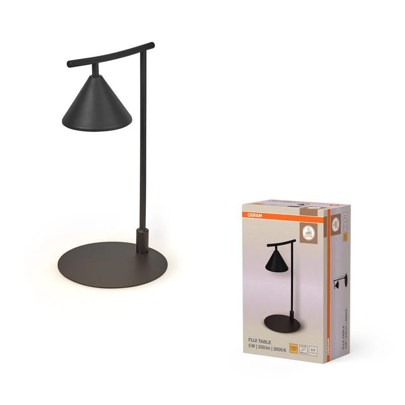 OSRAM DECOR Fuji Lampada da tavolo 5W 930 Nero