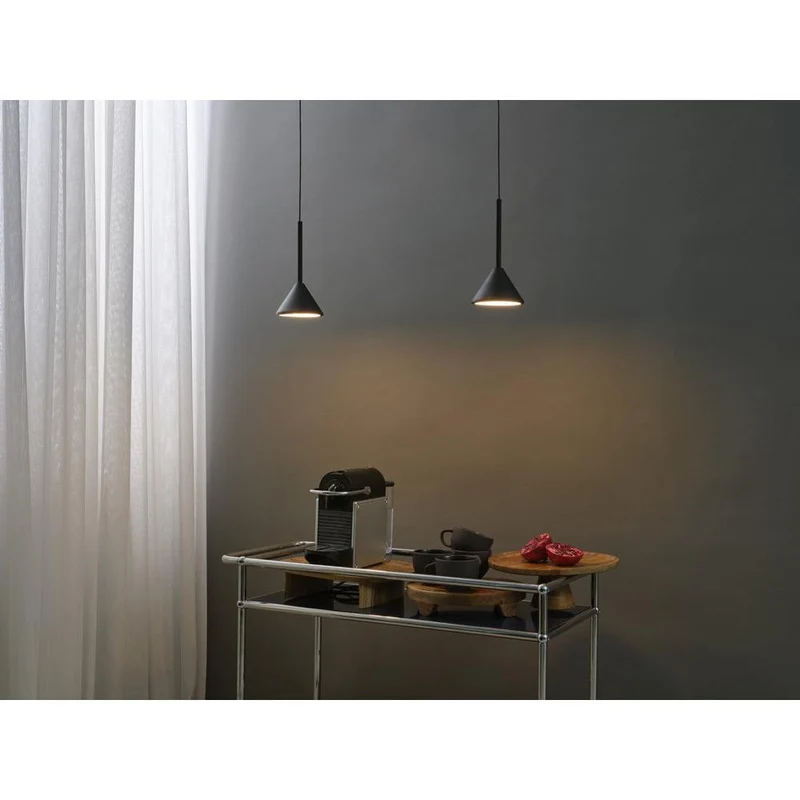 OSRAM DECOR Fuji 1X Lampada a sospensione Pendelleuchte 5W 930 Nero