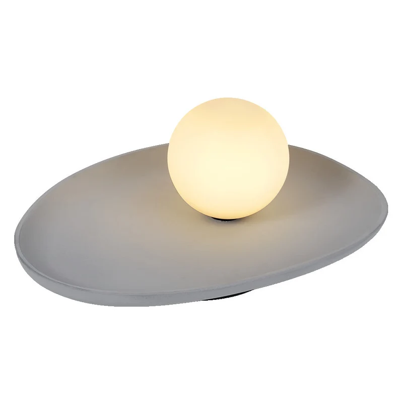 OSRAM DECOR Concrete Nest lampada da tavolo grigia, G9