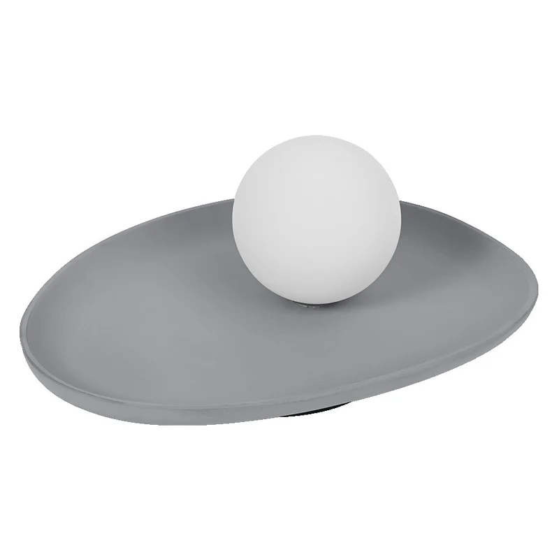 OSRAM DECOR Concrete Nest lampada da tavolo grigia, G9