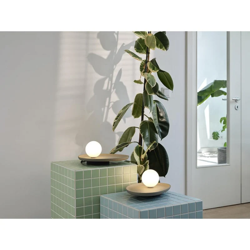 OSRAM DECOR Concrete Nest lampada da tavolo grigia, G9