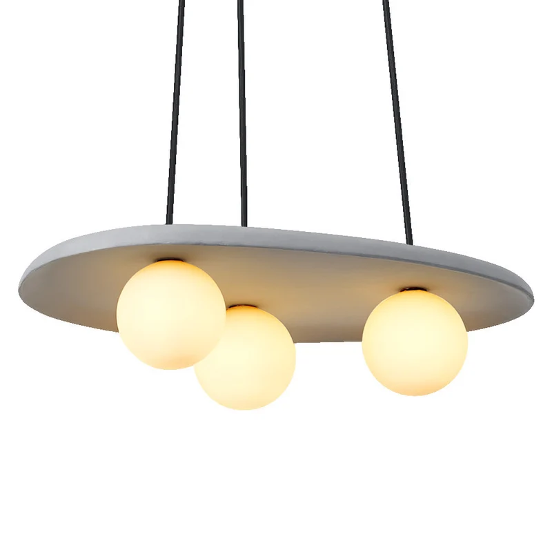 OSRAM DECOR Lampada a sospensione Nido in cemento grigia, 3 fiamme, G9