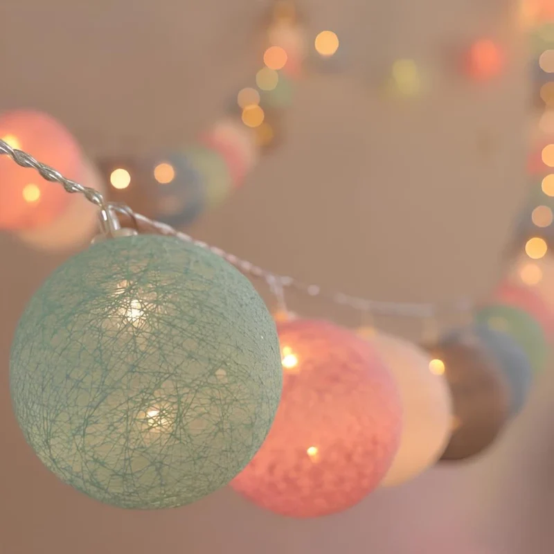 Cotton Ball Garland