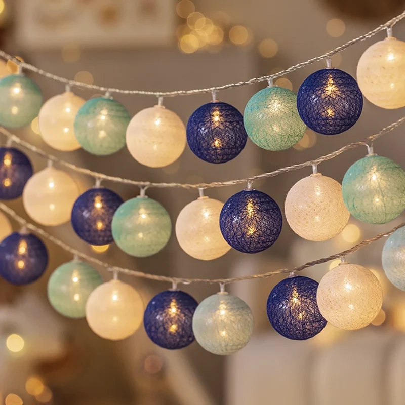 Cotton Ball Garland
