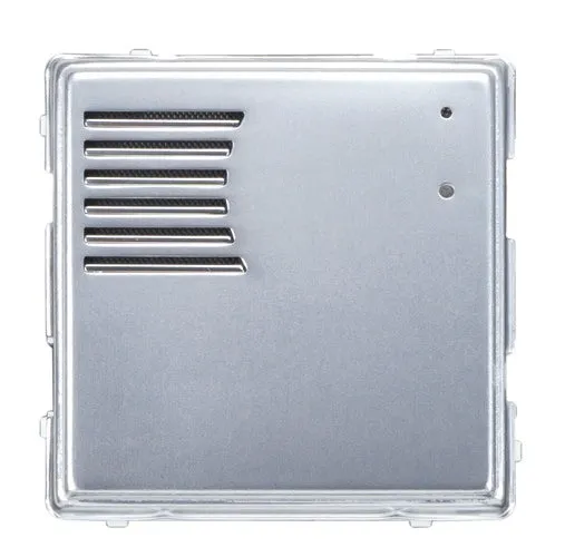URMET 1148/20 - Sinthesi S2, modulo in alluminio per posto esterno, senza pulsanti, acciaio lucido