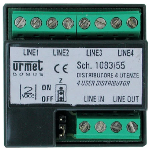 URMET 1083/55 - Distributore 4 utenze, da esterno