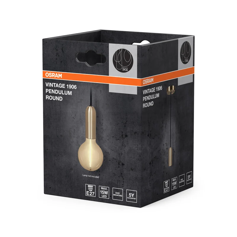 OSRAM Vintage 1906® Lampada a sospensione TONDA E27, oro