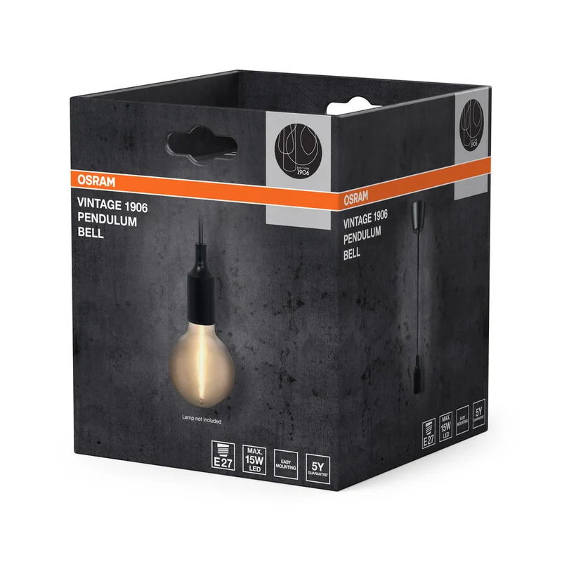 OSRAM Vintage 1906® Lampada a sospensione BELL E27, nero
