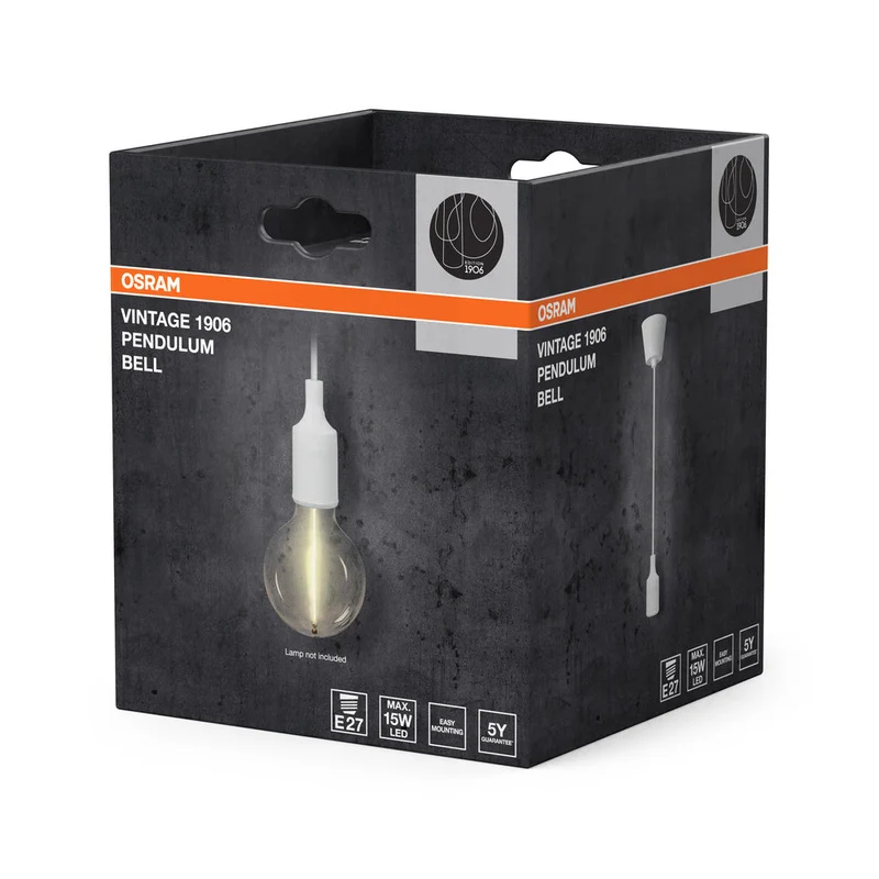 OSRAM Vintage 1906® Lampada a sospensione BELL E27, bianca