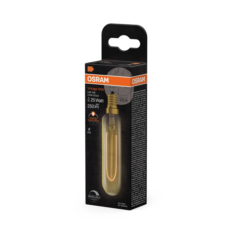 Vintage 1906 LED Forme Speciali Dimmerabile 2.8W 822 Oro E14 3