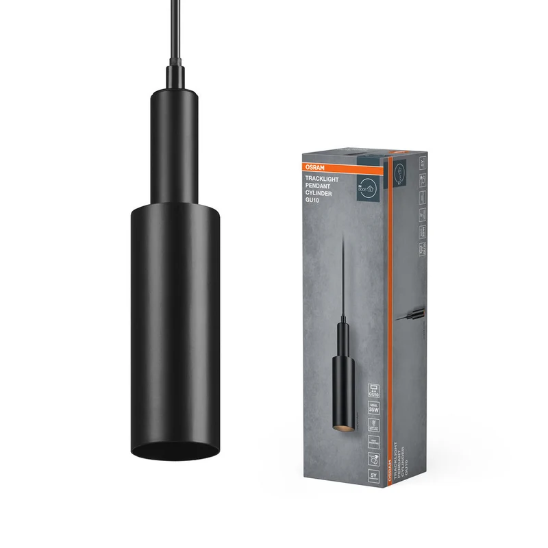 OSRAM FARETTO A BINARIO PENDENTE CILINDRO Lampada a sospensione GU10 nero