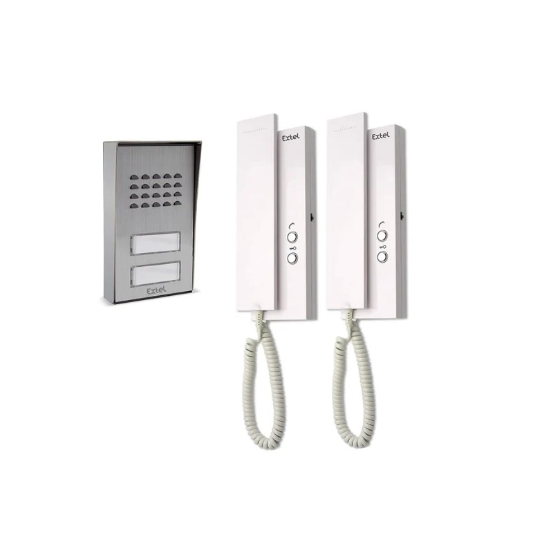 Extel Citofono bifamiliare Multipro 3, citofono audio collettivo 2 fili da interno