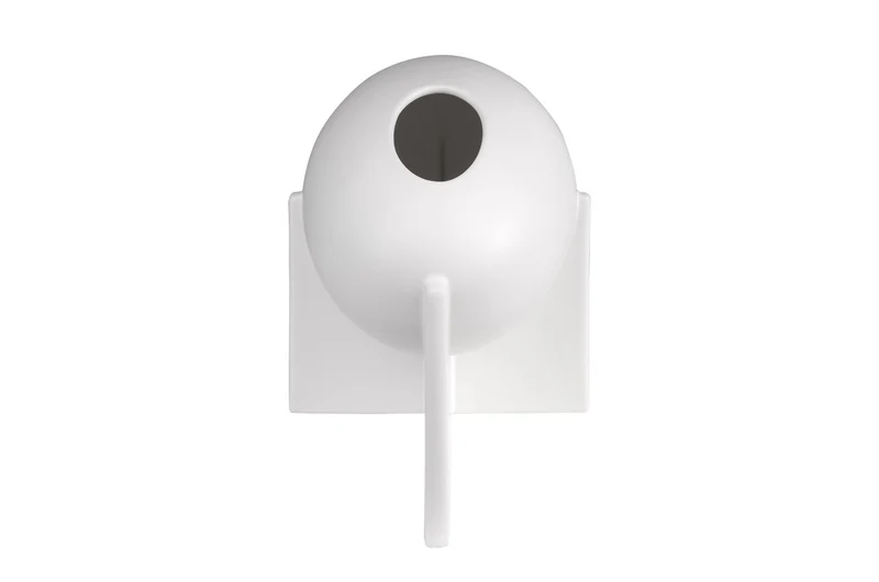 Casa Padrino Luxus Vase Antikweiß 30 x 18 x H. 21 cm - Breite Steingut Vase der OVO Serie mit Old White Glasur - Luxus Deko Accessoires
