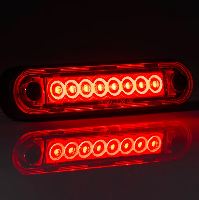 Indicatore luminoso a LED lungo Fristom in bianco, ambra e rosso