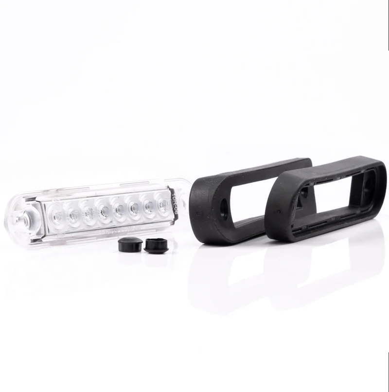Indicatore luminoso a LED lungo Fristom in bianco, ambra e rosso
