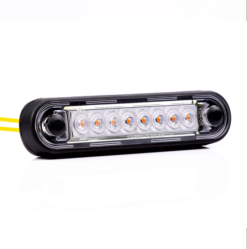 Indicatore luminoso a LED lungo Fristom in bianco, ambra e rosso