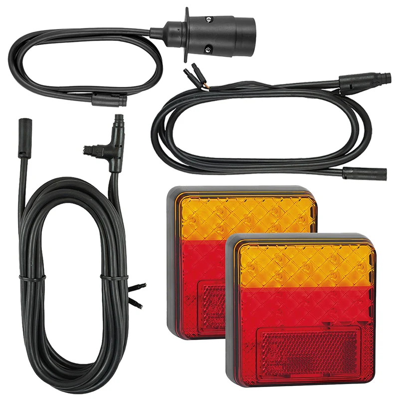 Luci per rimorchio quadrate a LED Autolamps / Kit Plug & Play
