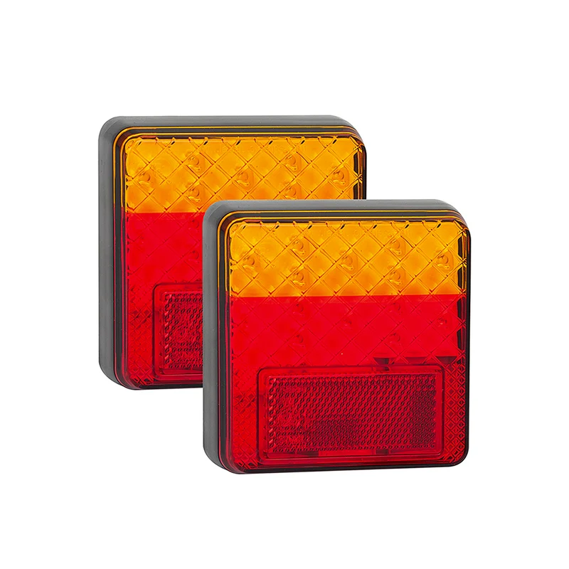 Luci per rimorchio quadrate a LED Autolamps / Kit Plug & Play