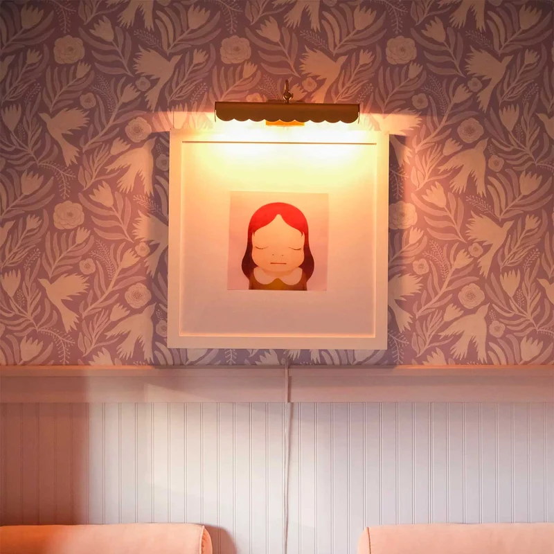 Fifi - Applique murale en acier doré, style Art déco