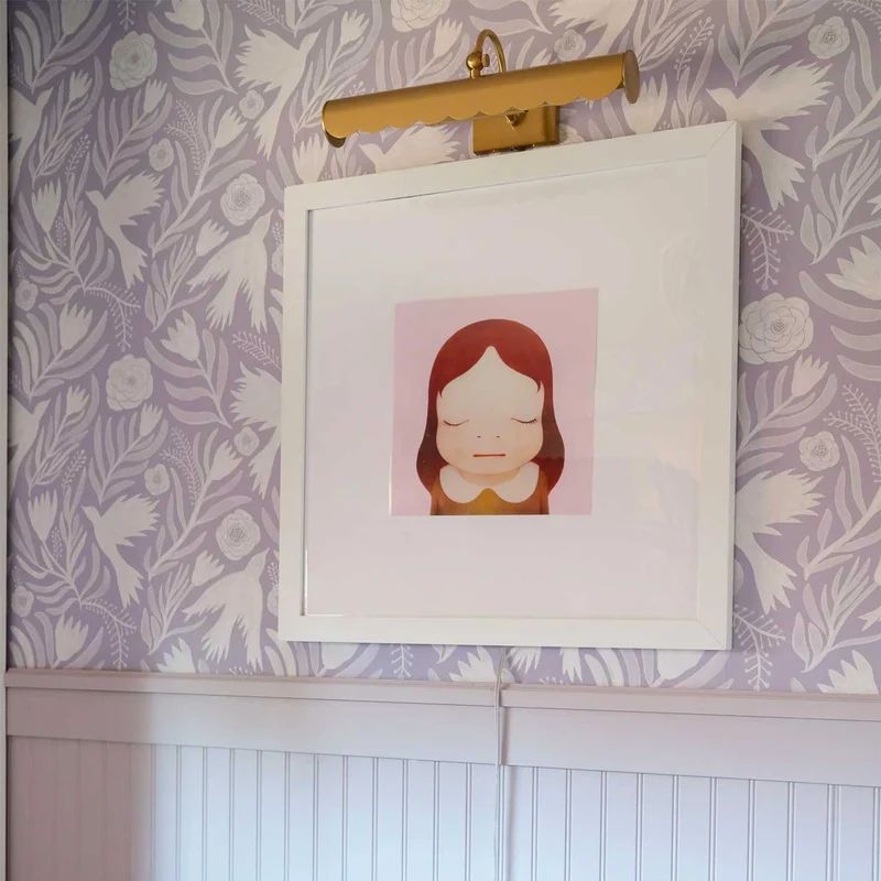 Fifi - Applique murale en acier doré, style Art déco