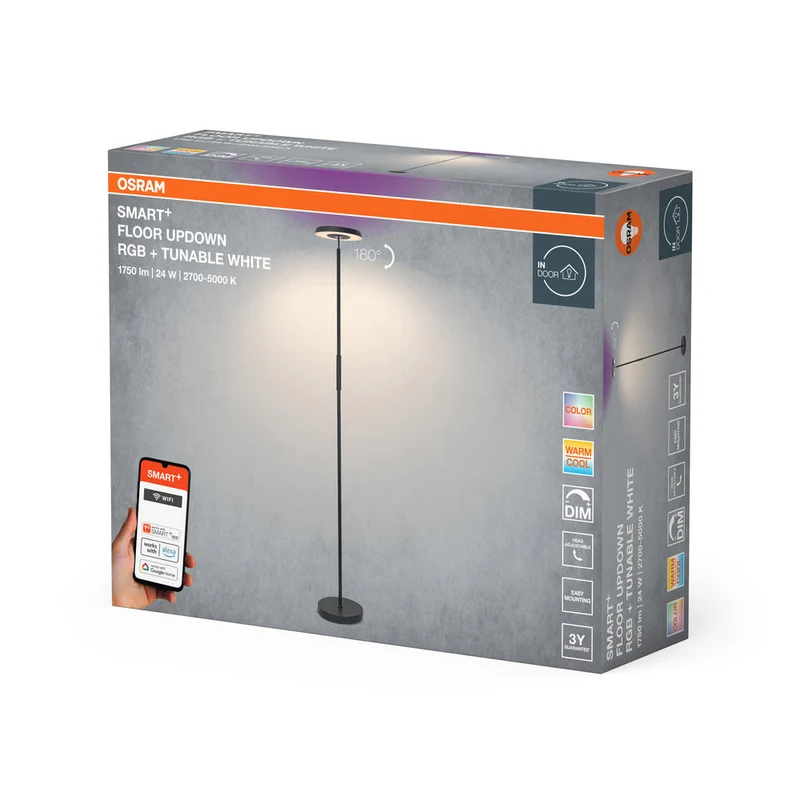 OSRAM SMART+ WIFI lampada da terra UPDOWN, 1,5W, 2165lm
