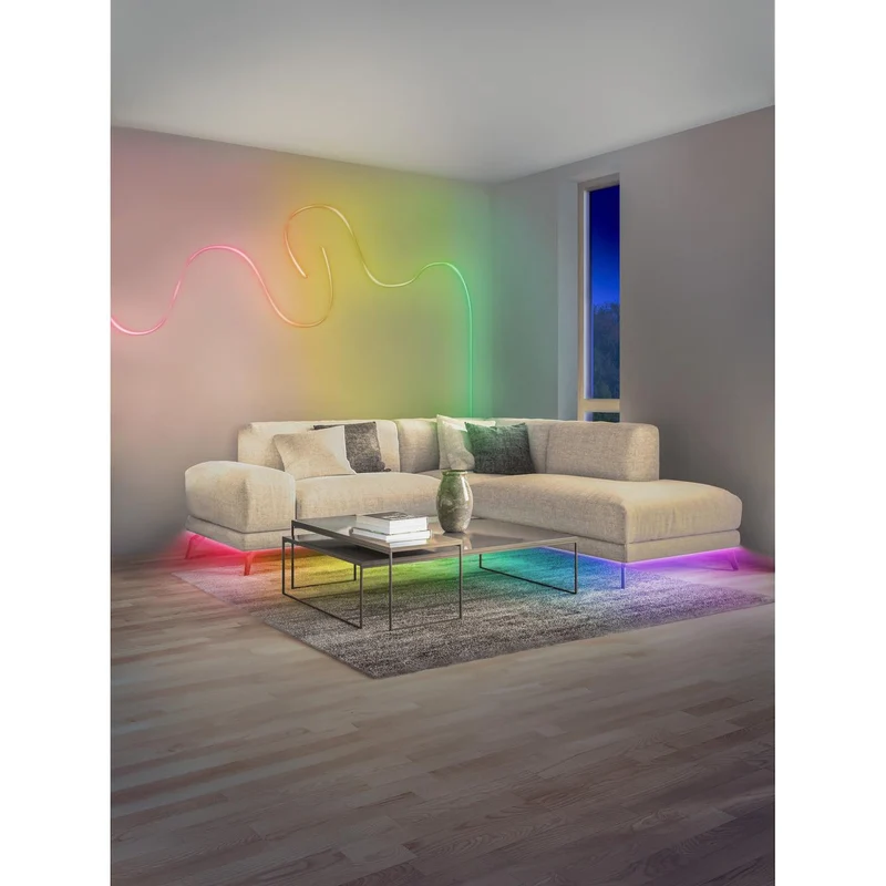 OSRAM Wifi SMART+ NEON FLEX MAGIC RGB + TUNABLE WHITE striscia LED, 3m, 15W, con telecomando