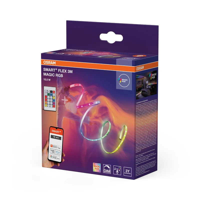 OSRAM SMART+ WIFI FLEX 3m striscia LED, bianco, 15W, 350lm