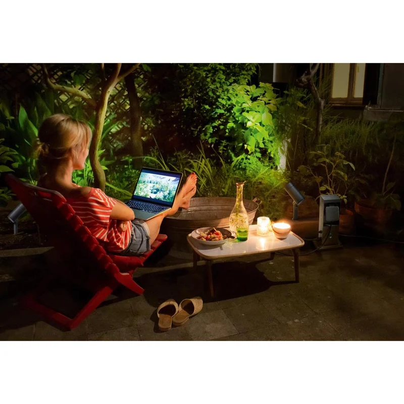 OSRAM SMART+ Terminale Esterno Wifi incl. ripetitore WLAN e prese intelligenti, antracite, 230V