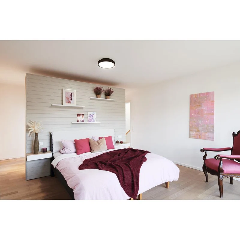 OSRAM Wifi SMART+ ORBIS BACKLIGHT LED lampada da soffitto RGBW multicolore 35cm bianco regolabile 28W / 3000-6500K nero