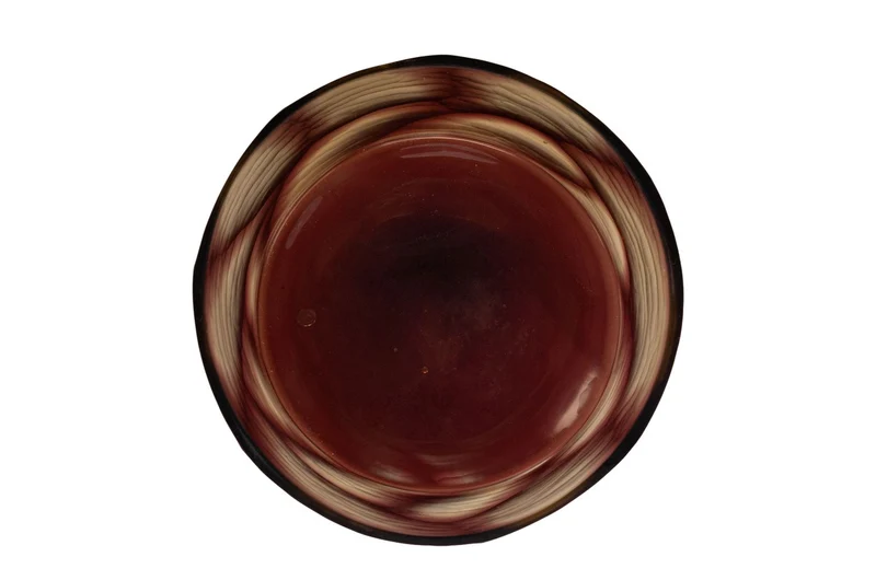 Casa Padrino Luxus Kerzenhalter Lila Ø 17,5 x H. 15,5 cm - Windlicht aus massivem Farbglas in Lila und Klar, auch als Vase verwendbar - Luxus Deko Accessoires