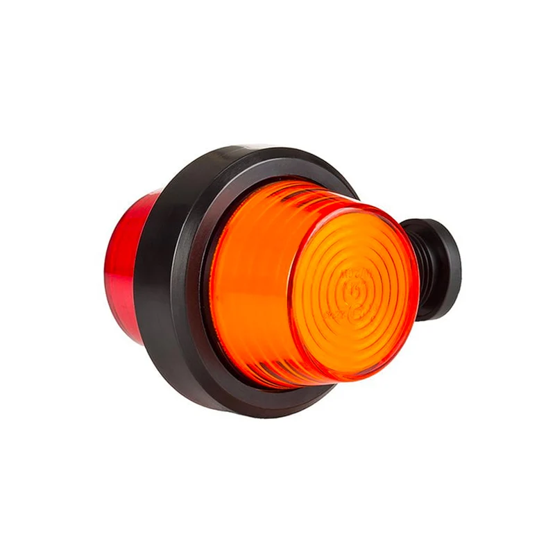 Faro di segnalazione corto danese vecchio stile / Lente al neon ambra e rossa