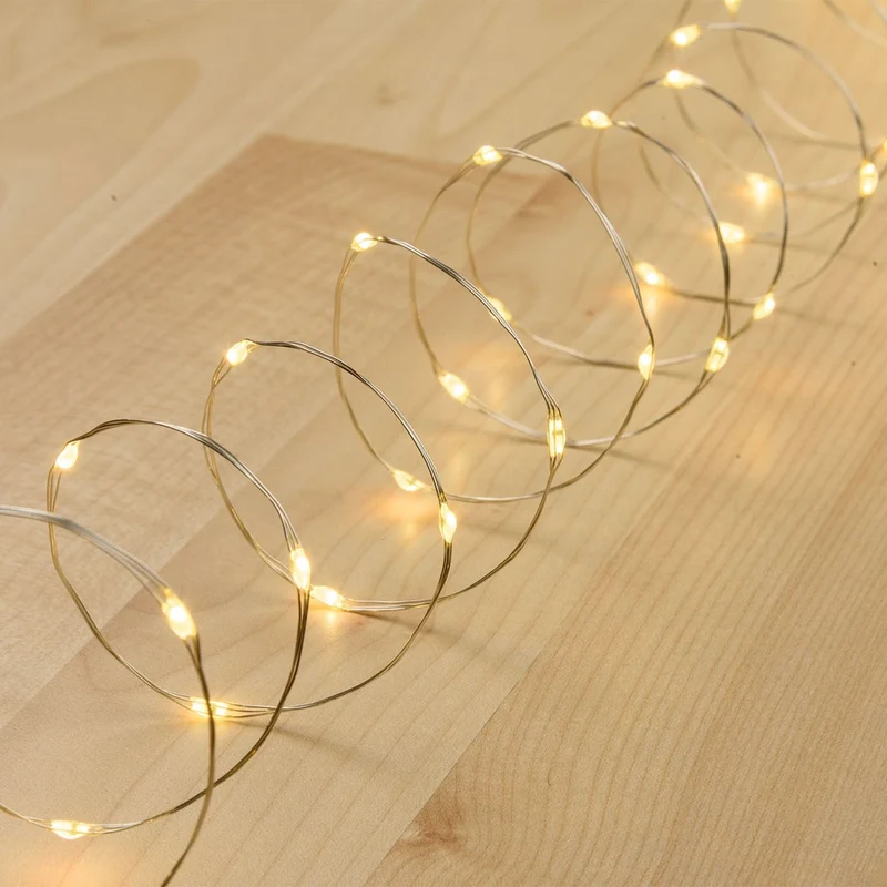 Lumineo Catena luminosa da 360 LED 3m, fascio copper light luce bianco caldo, luci natalizie impermeabili per esterno, basso consumo