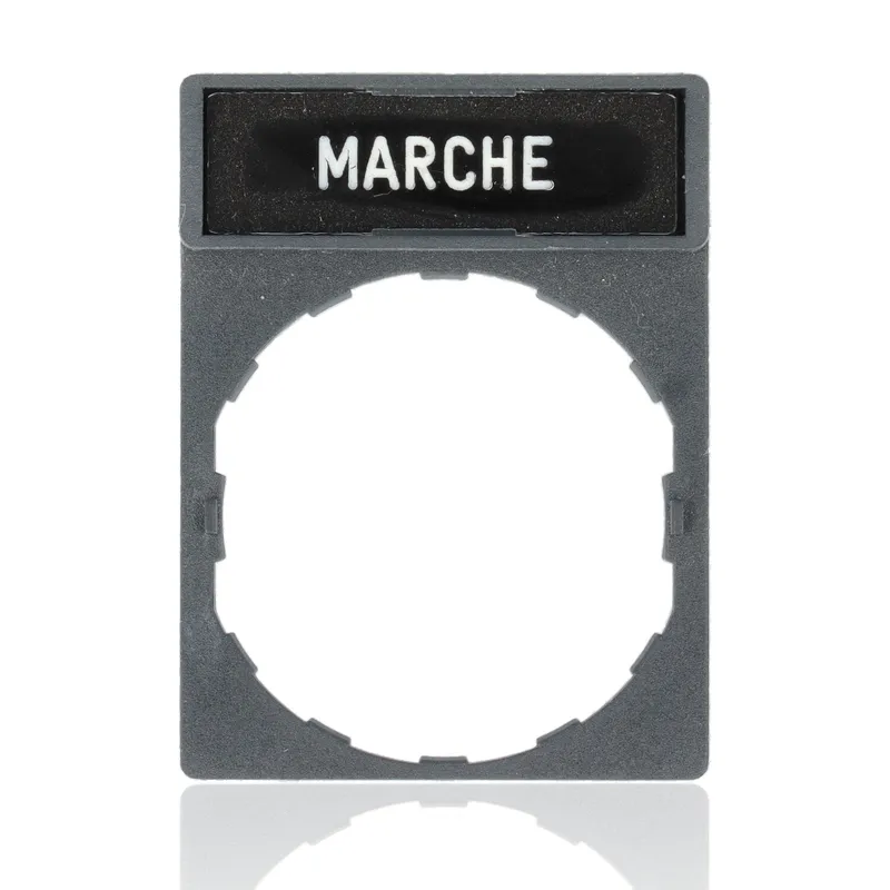 SCHNEIDER ZBY2103 - Porta etichetta 30 X 40mm - per unità Ø22 - con etichetta MARCIA