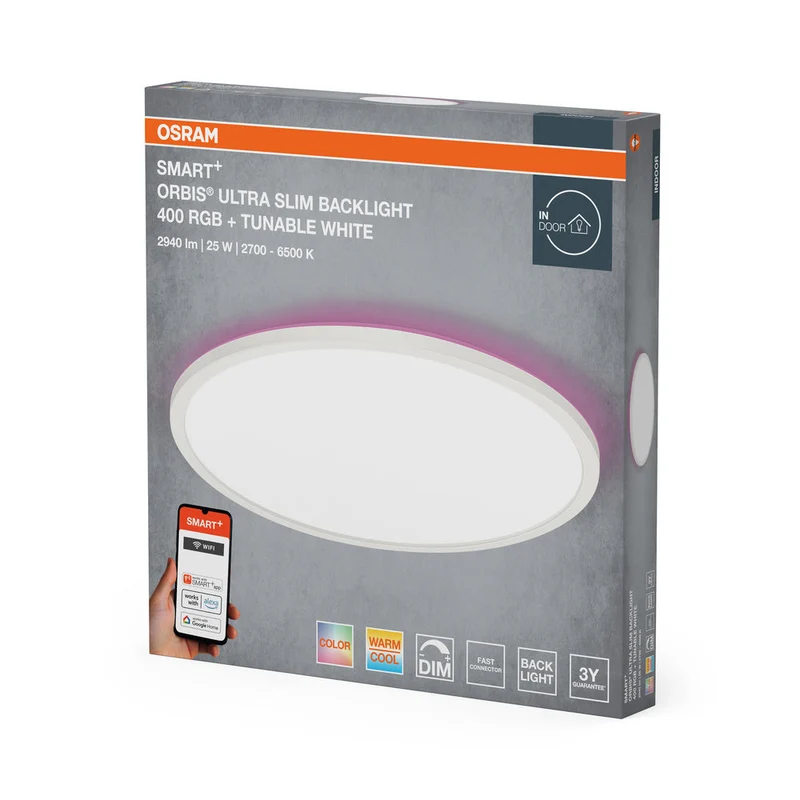 OSRAM SMART+ Pannello LED WiFi, bianco, 25W, 2940lm, 400mm