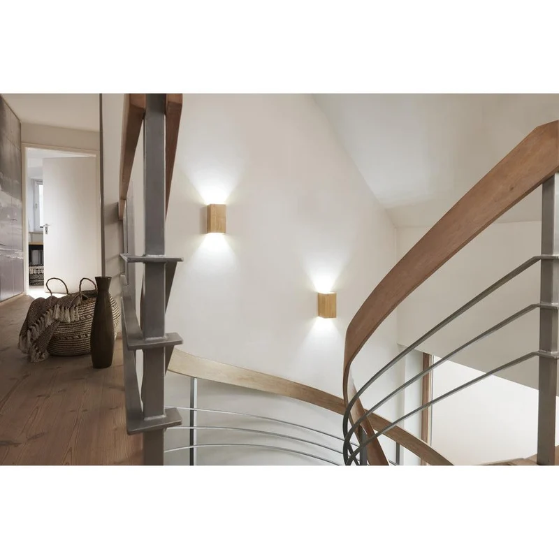 OSRAM Matter SMART+ ORBIS WOOD LED Applique da parete 21x11cm in effetto legno Bianco regolabile 12W / 3000-6500K