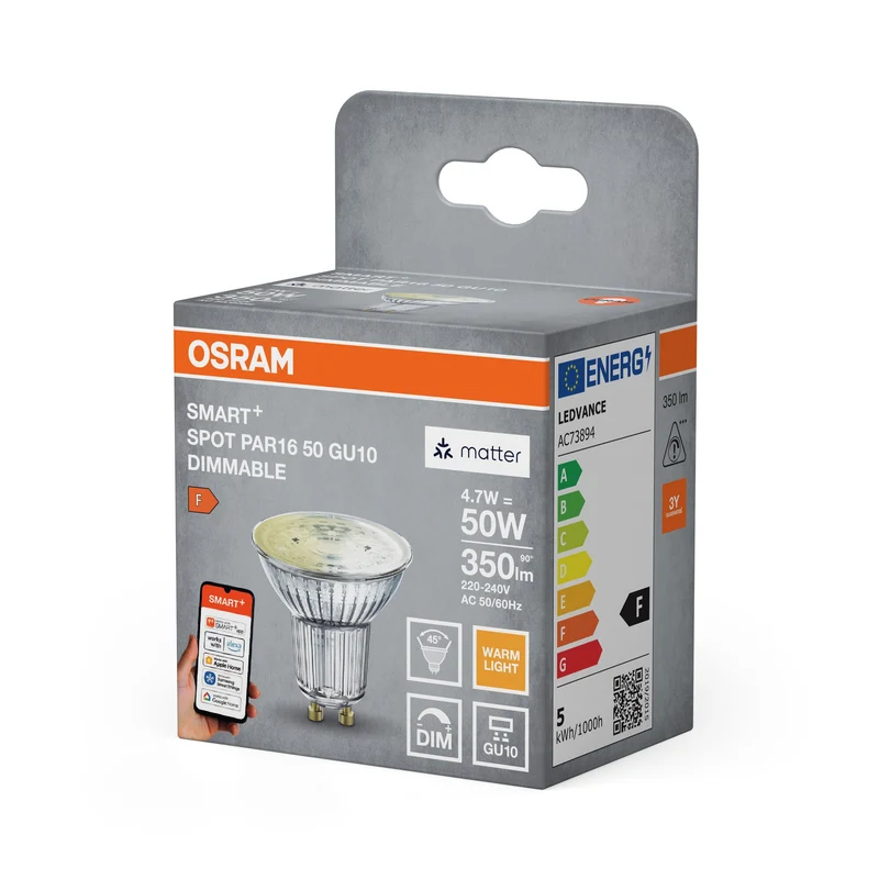 SMART+ MATTER SPOT GU10 Dimmerabile 4.7W 827 DIM GU10 CONFEZIONE SINGOLA