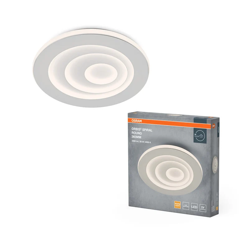 OSRAM ORBIS SPIRALE TONDA Lampada da soffitto, bianca, 38W, 2400lm