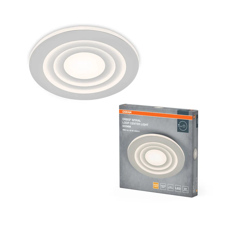 OSRAM ORBIS SPIRAL LOOP lampada da soffitto, bianca, 42W, 4000lm