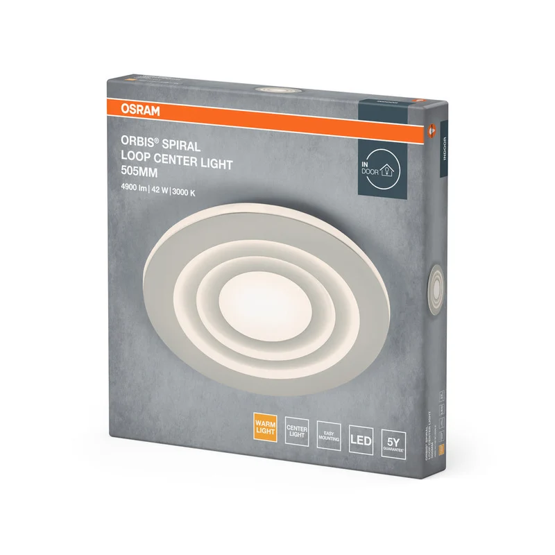 OSRAM ORBIS SPIRAL LOOP lampada da soffitto, bianca, 42W, 4000lm