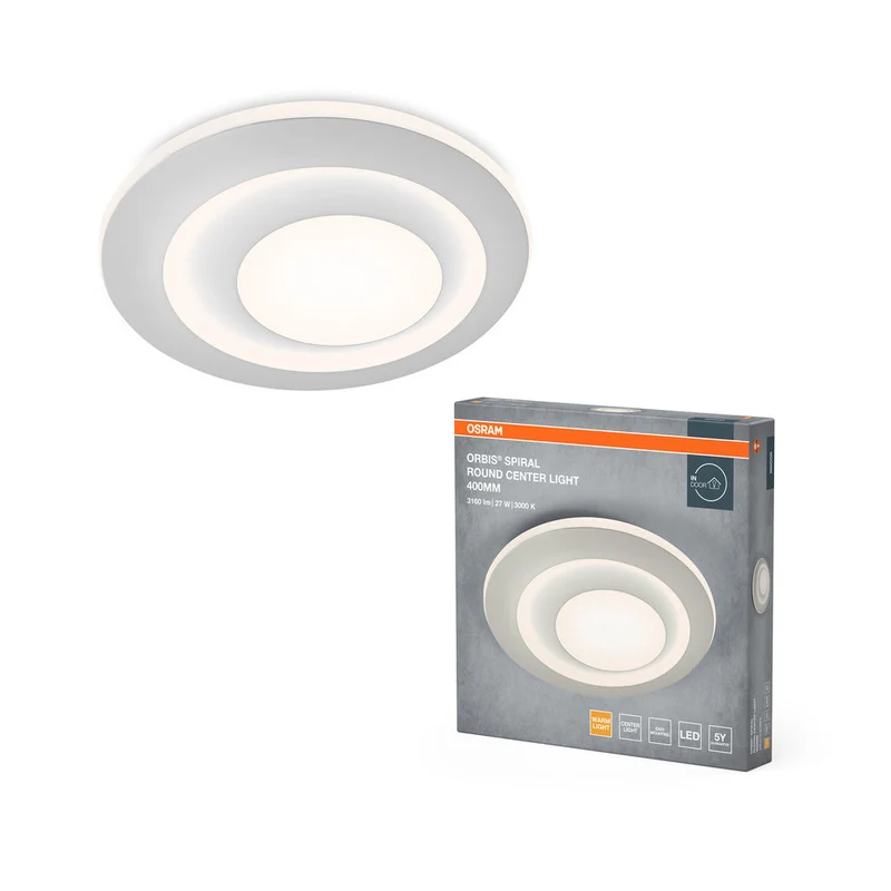 OSRAM ORBIS SPIRALE RD CL Lampada da soffitto, bianca, 27W, 3000lm
