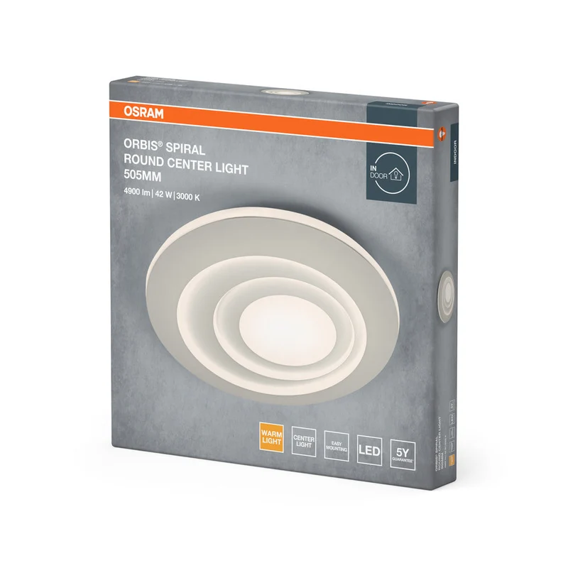 OSRAM ORBIS SPIRALE RD CL Lampada da soffitto, bianca, 42W, 4000lm