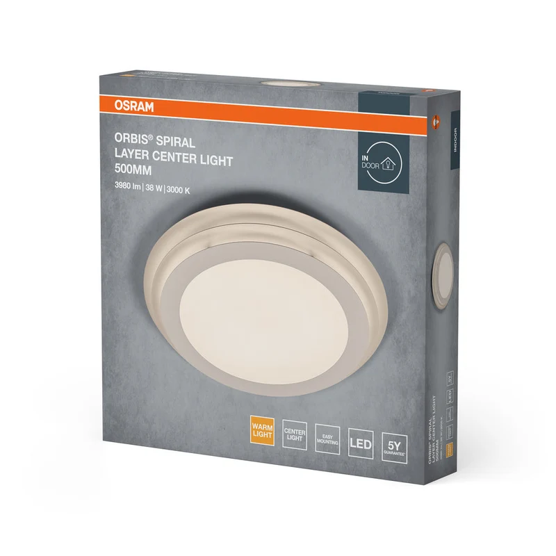 OSRAM ORBIS SPIRALE STRATO Lampada da soffitto, bianca, 38W, 4000lm